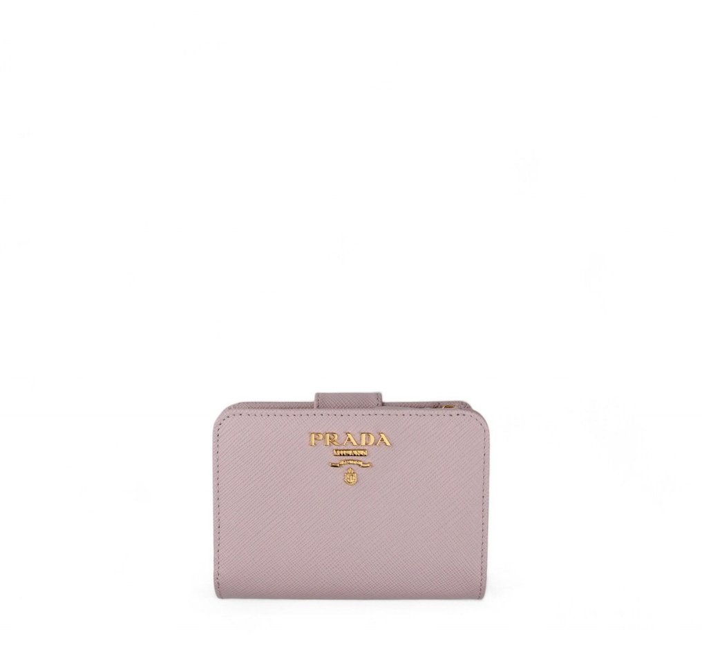 Prada saffiano wallet pink new arrivals