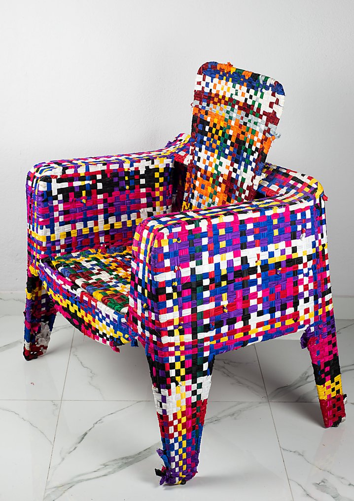 Anacleto Spazzapan - 扶手椅子 - 钢, 纺织品 #1.0