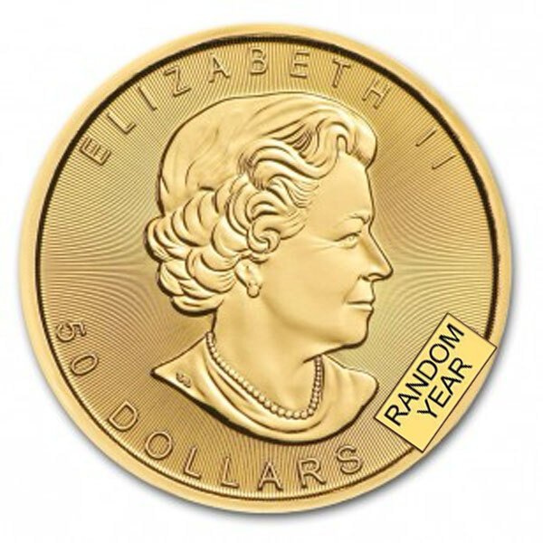 Canada. 1 oz $50 CAD Canadian Gold Maple Leaf Coin Circulated (Random Year) #1.0