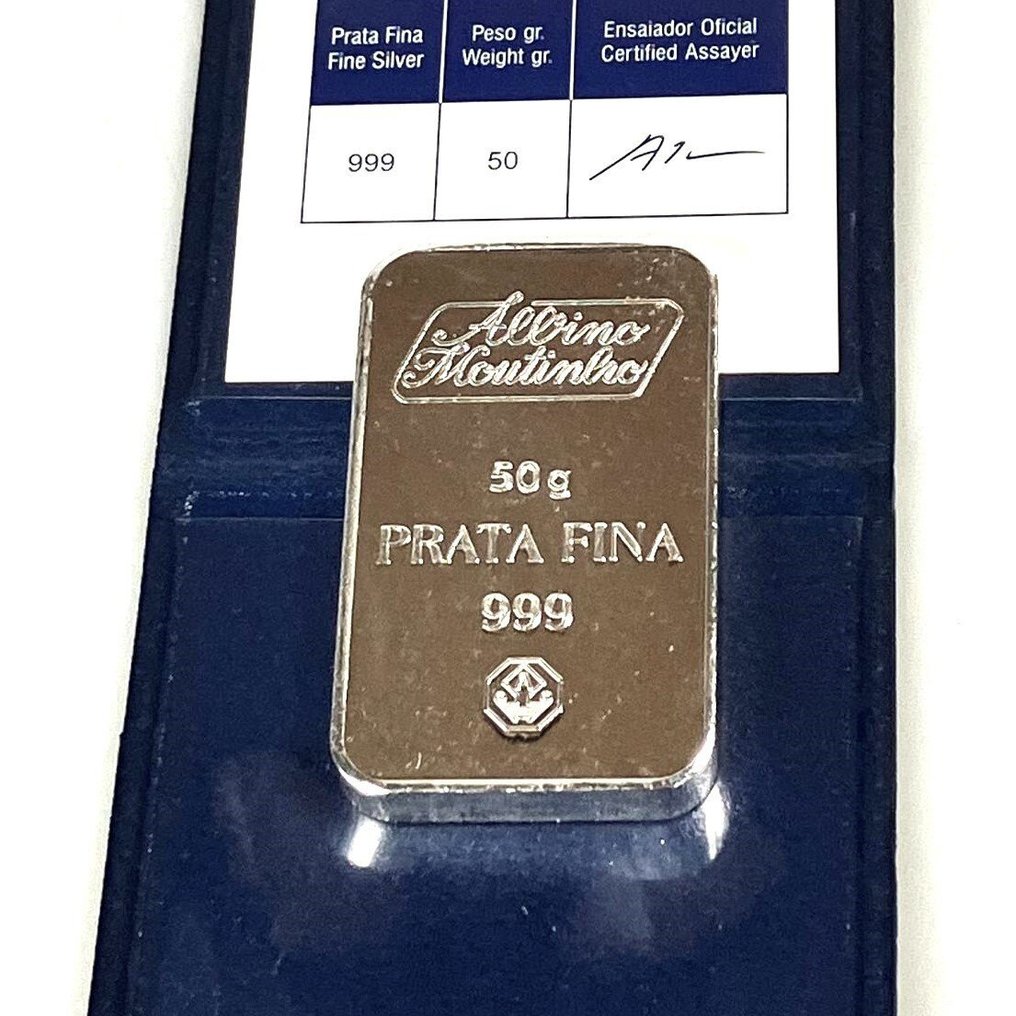 50 grams - Ezüst .999 - Albino Moutinho - With certificate  (Nincs minimálár) #3.2