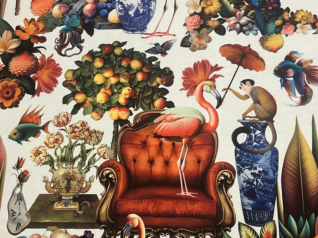 Esplosione di Colori: Tappezzeria in Cotone con Design Eclettico - Tessuto per tappezzeria - 500 cm - 140 cm #1.0