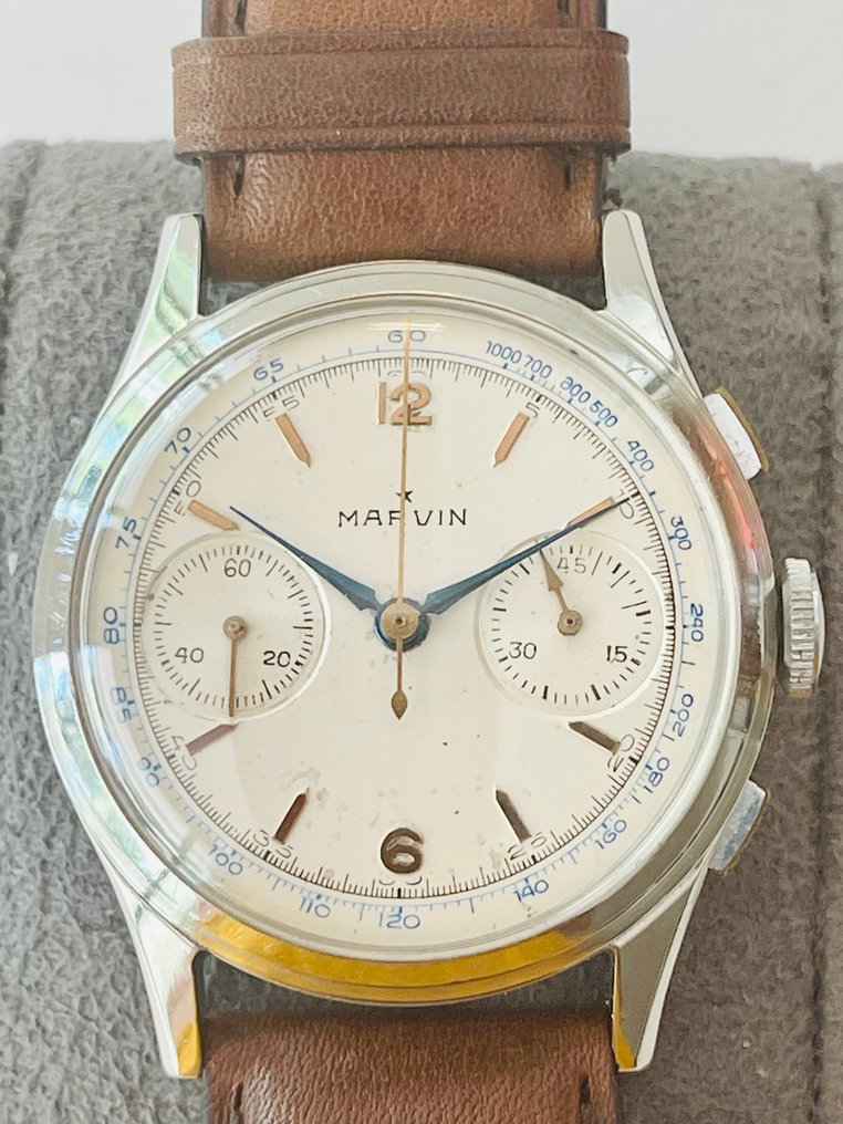 Marvin chronograph bicompax Men 1950 1959 auction online Catawiki