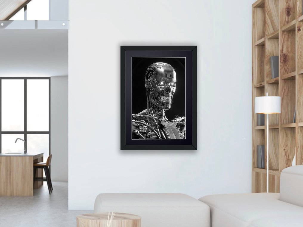 Terminator Skynet- The Terminator Machine - Fine Art Photography - Luxury Wooden Framed 70X50 cm - Limited Edition Nr 02 of 30 - Serial ID 17109 - Original Certificate (COA), Hologram - 100% New. Shipping Reduction from 3 items #2.1