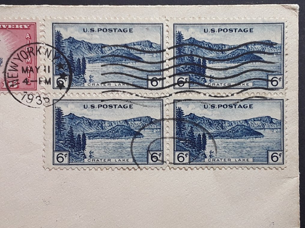 ÉtatsUnis 2 Documents Zeppelin/ SaintPétersbourg 1930 / Premier vol