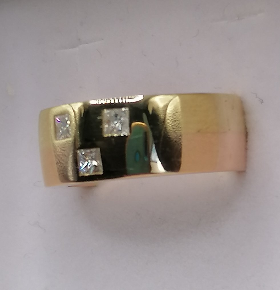 戒指 - 14K包金 黄金 - 0.24ct. tw. 钻石 (天然) #3.2