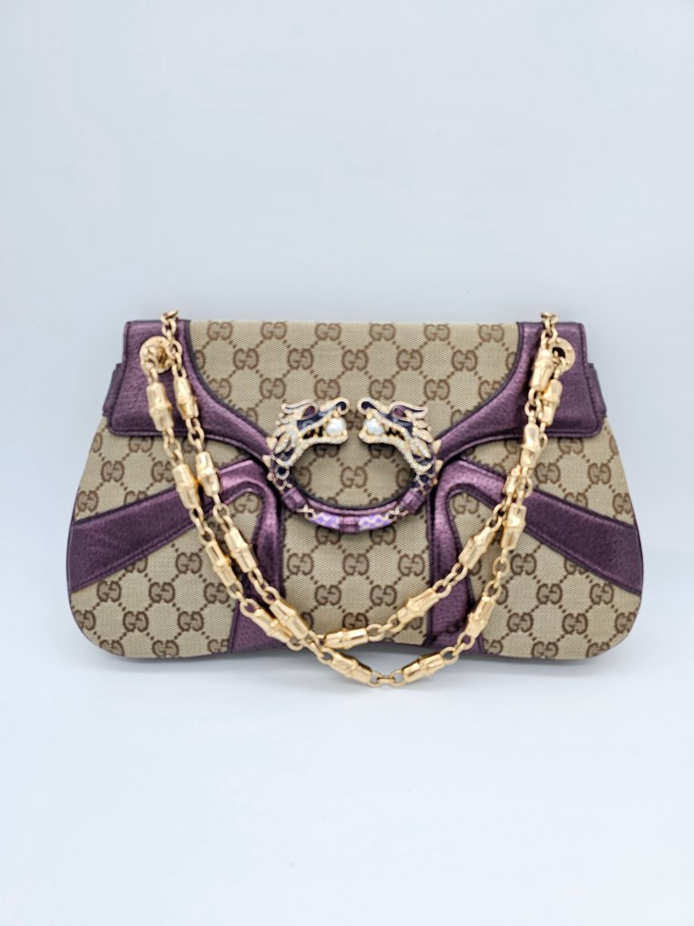 Gucci Dragon Bamboo Chain Shoulder bag auction online Catawiki