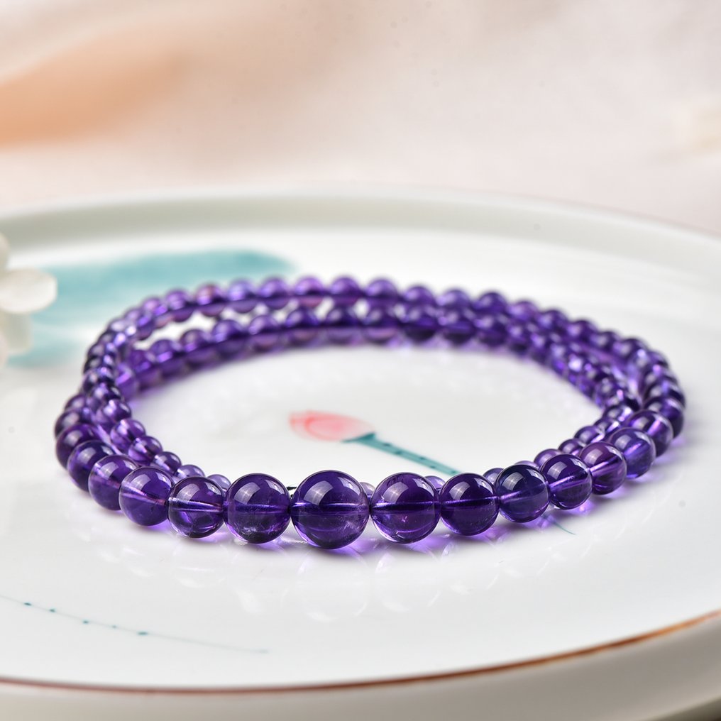 无底价 - 天然紫水晶项链 - 华丽的深紫色调- 30.04 g #3.2