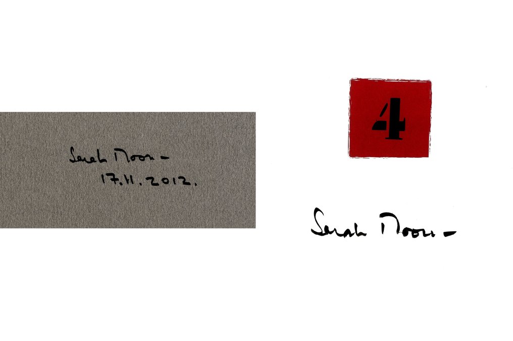 Signed Sarah Moon - 1 2 3 4 5 with the film on DVD Mississipi One - 2011 #1.0