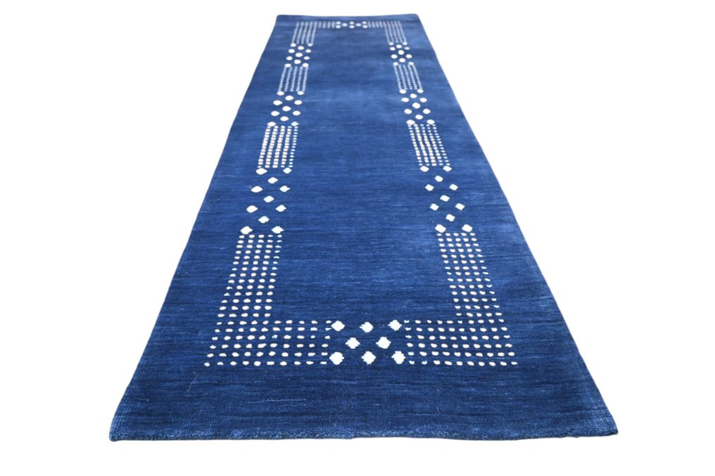 Soft blue Gabbeh - Runner - 310 cm - 80 cm - unused condition #1.0