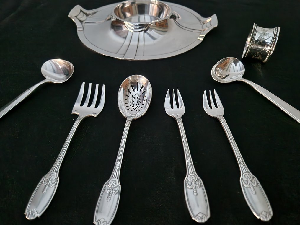 Christofle, Gallia - Pastry/cake set (8) - Silverplated #1.1