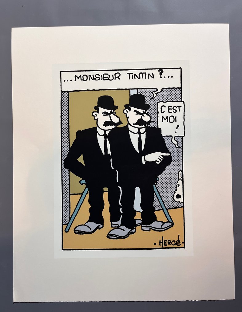 Tintin - 1 Siebdruck Hell Dunkel - 60. Geburtstag - Die Dupondt #1.0