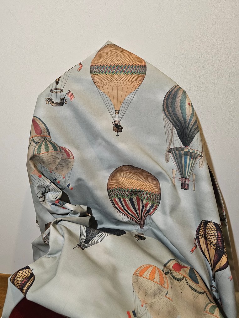 300x280cm αποκλειστικό ύφασμα με αερόστατα σε πτήση, σχέδιο XXL - χαρτί ζάχαρης - Ύφασμα - 300 cm - 280 cm #2.1