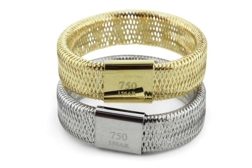 戒指 - 18K包金 白金, 黄金 #1.0