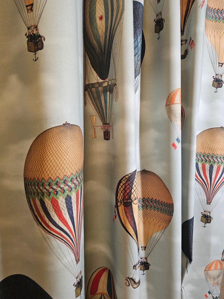 300x280cm αποκλειστικό ύφασμα με αερόστατα σε πτήση, σχέδιο XXL - χαρτί ζάχαρης - Ύφασμα - 300 cm - 280 cm #4.3