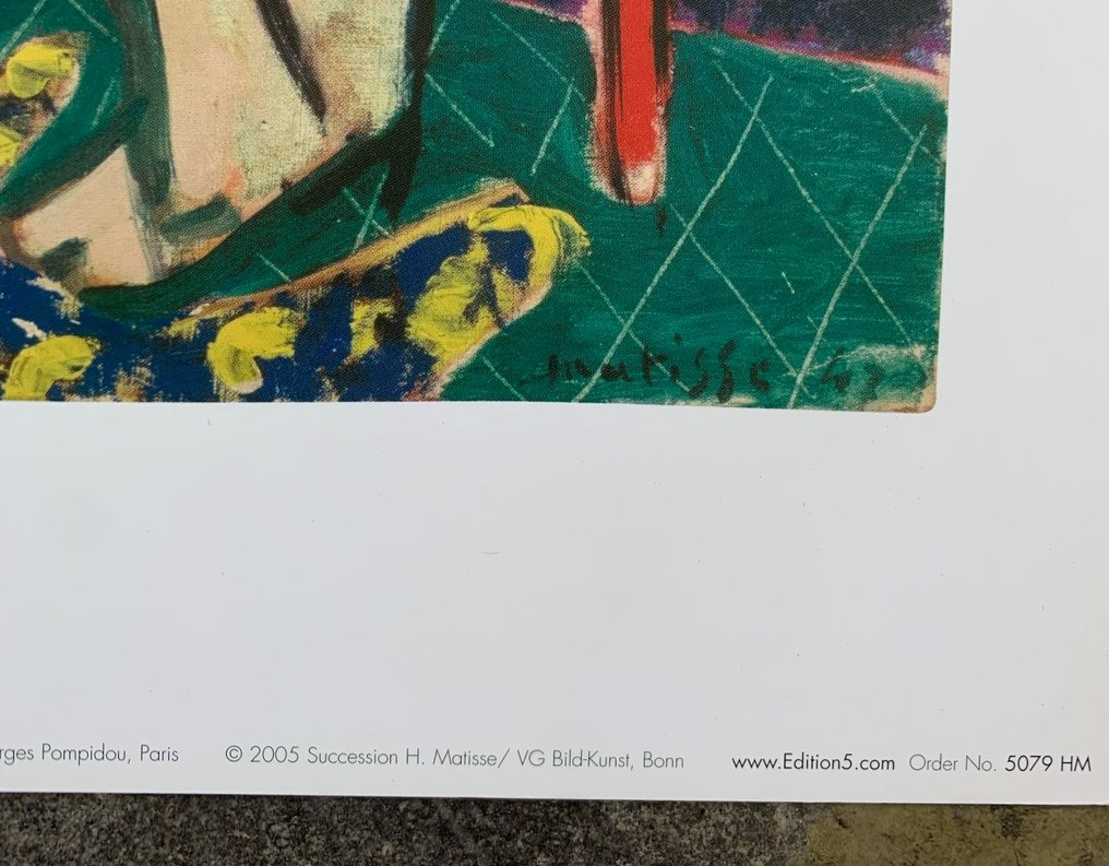 Henri Matisse (after) - Nu rose, intérieur rouge, 1947 - Artprint - 30 x 24 cm #3.2