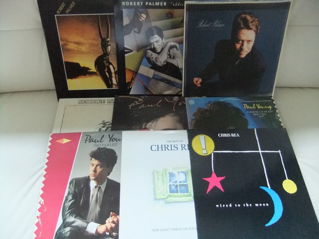 Chris Rea, Robert Palmer & Related, Paul Young - 9 x albums - Titoli vari - LP - Varie incisioni (come mostrato in descrizione) - 1979 #1.1