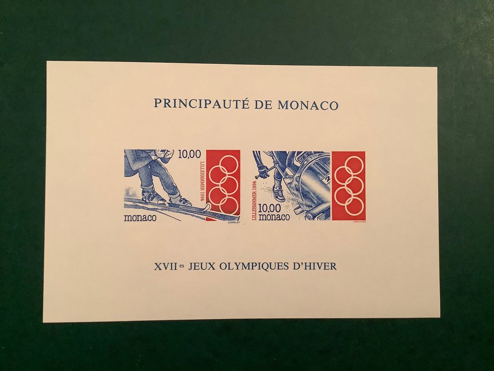 Monaco 1994 - Olympic Winter Games - untamed block - Yvert blok 63a #3.2