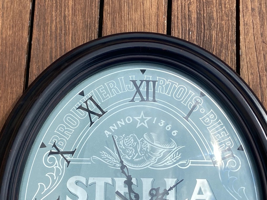 Stella Artois Leuven - Clock / Orac NV Ostend - Werbeschild - Holz #2.1