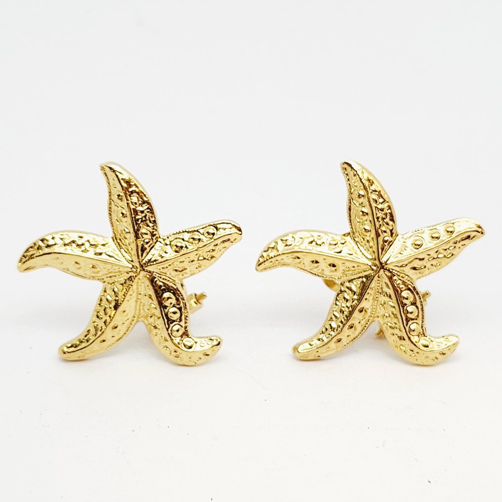 Σκουλαρίκια - 18 καράτια Κίτρινο χρυσό #1.0