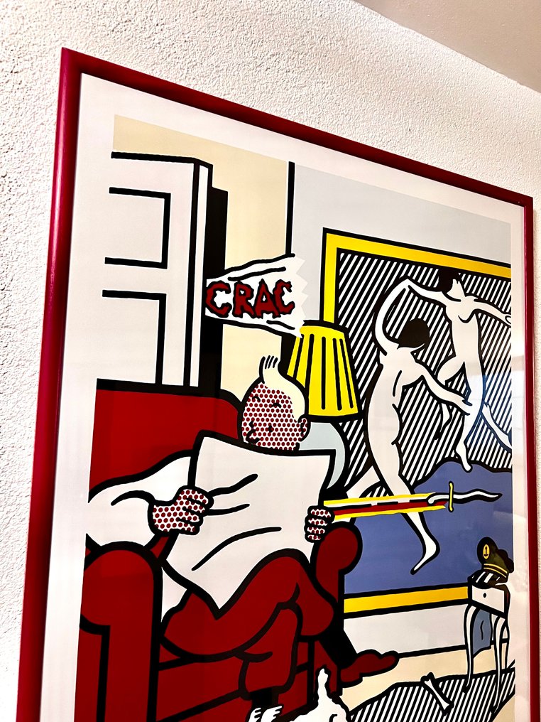 Roy Lichtenstein Poster - Tintin, Tintin - Tintin Reading #2.1