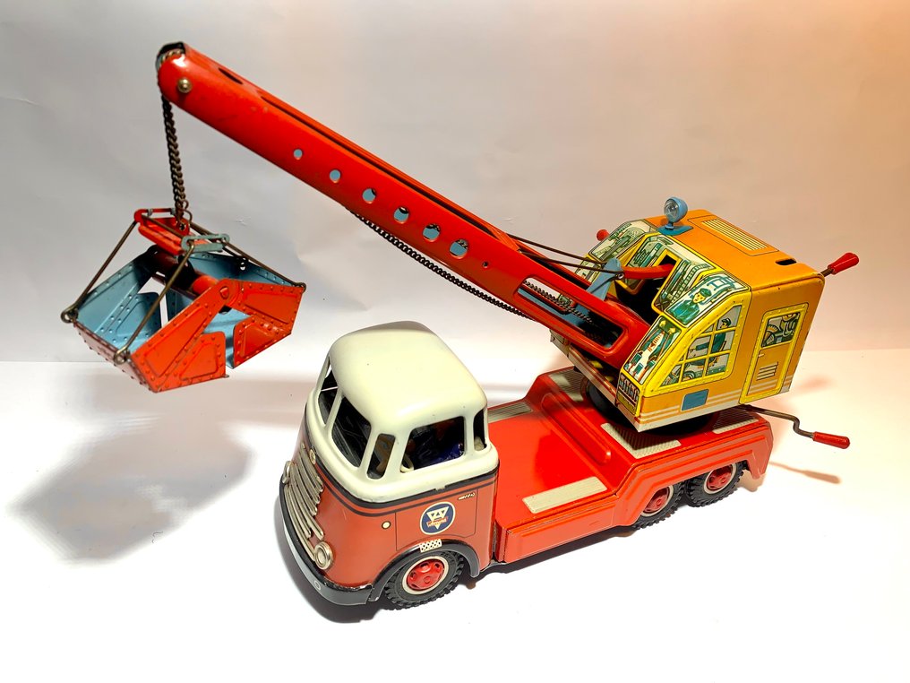 Arnold  - Blik legetøjsbiler DAF Excavator, Unboxed - 1950-1960 - Tyskland #3.1