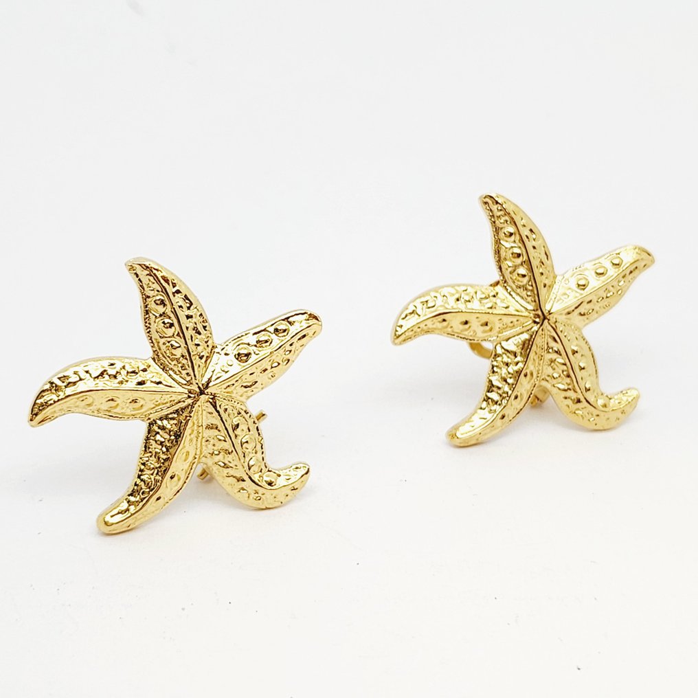 Σκουλαρίκια - 18 καράτια Κίτρινο χρυσό #1.0