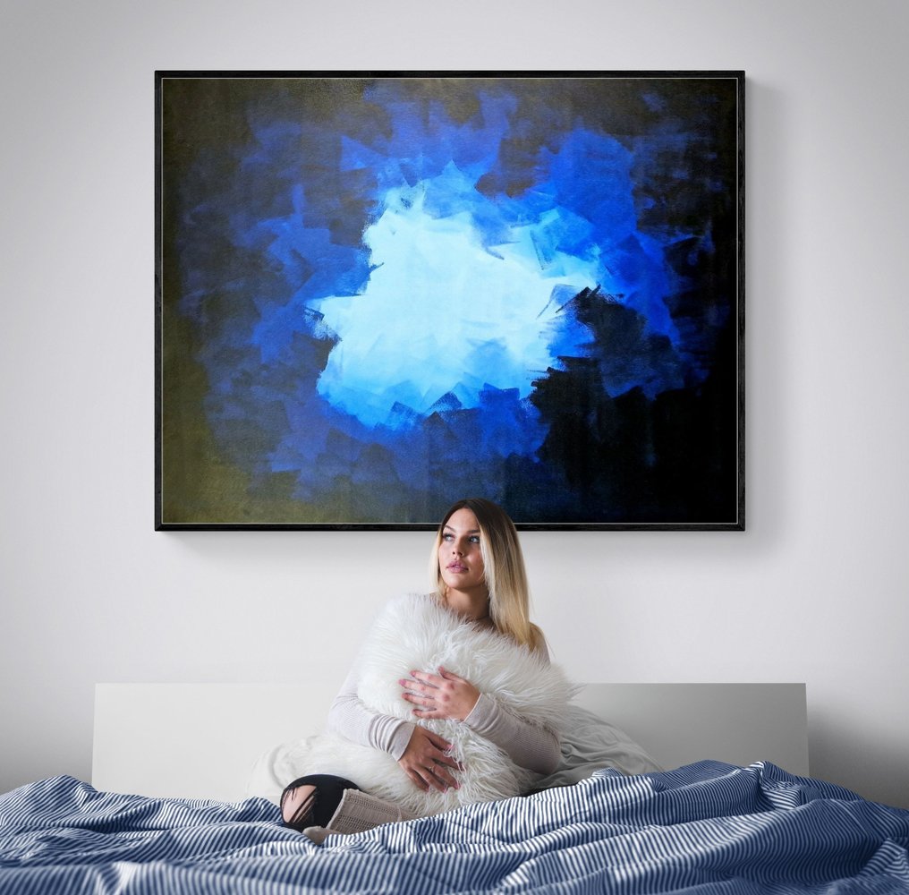 Irena Lenartowicz (Ika) - Soft Blue Abstraction - XXL #1.1