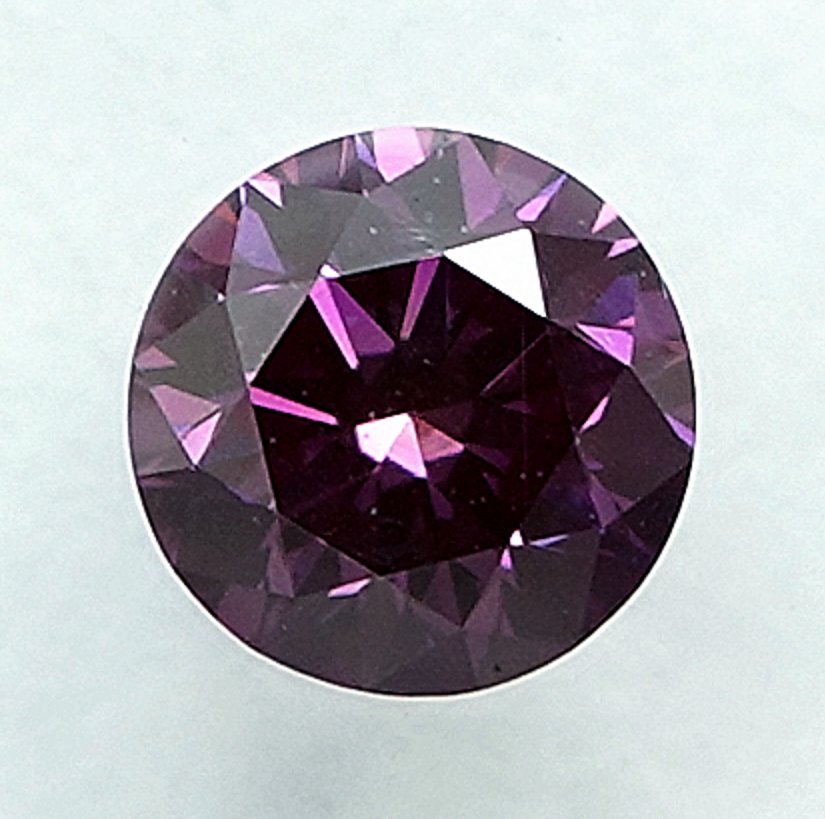 1 pcs Gyémánt  (Színkezelt)  - 0.32 ct - Fancy intense Rózsaszínes Lila - VS1 - Nemzetközi Gemmológiai Intézet (IGI) #1.0