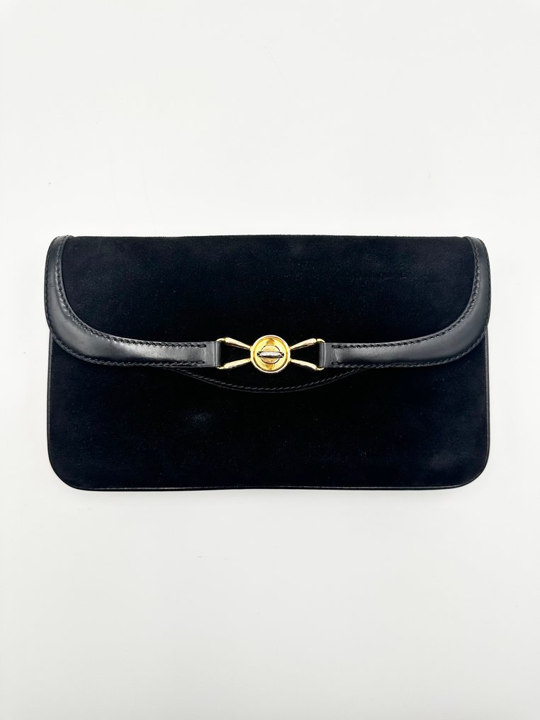 Gucci suede clutch hot sale