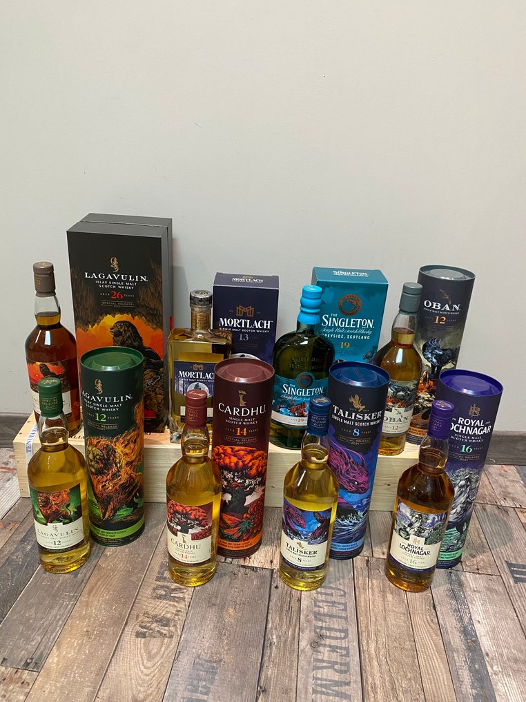 Cardhu, Lagavulin, Mortlach, Oban, Royal Lochnagar, Singleton of Glendullan, Talisker - Special Releases 2021 - Legends Untold - Original bottling  - 70cl - 8 bouteilles #1.1