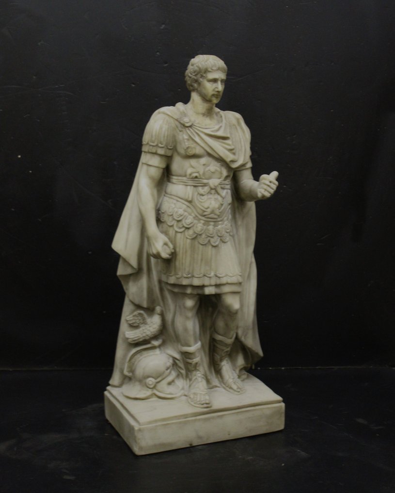 Escultura, Imperatore Giulio Cesare - 64 cm - Mármore #1.1