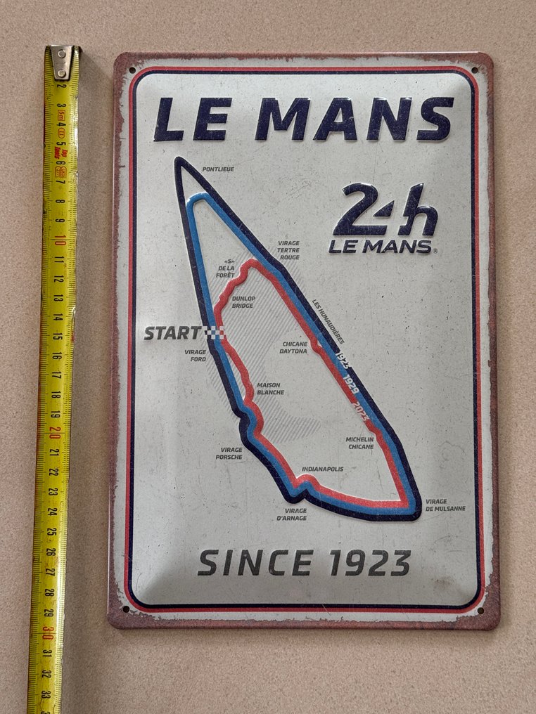 Διαφημιστική πινακίδα - Κλασικό στυλ 24 Hours Le Mans Tin Sign - Κασσίτερος #3.2
