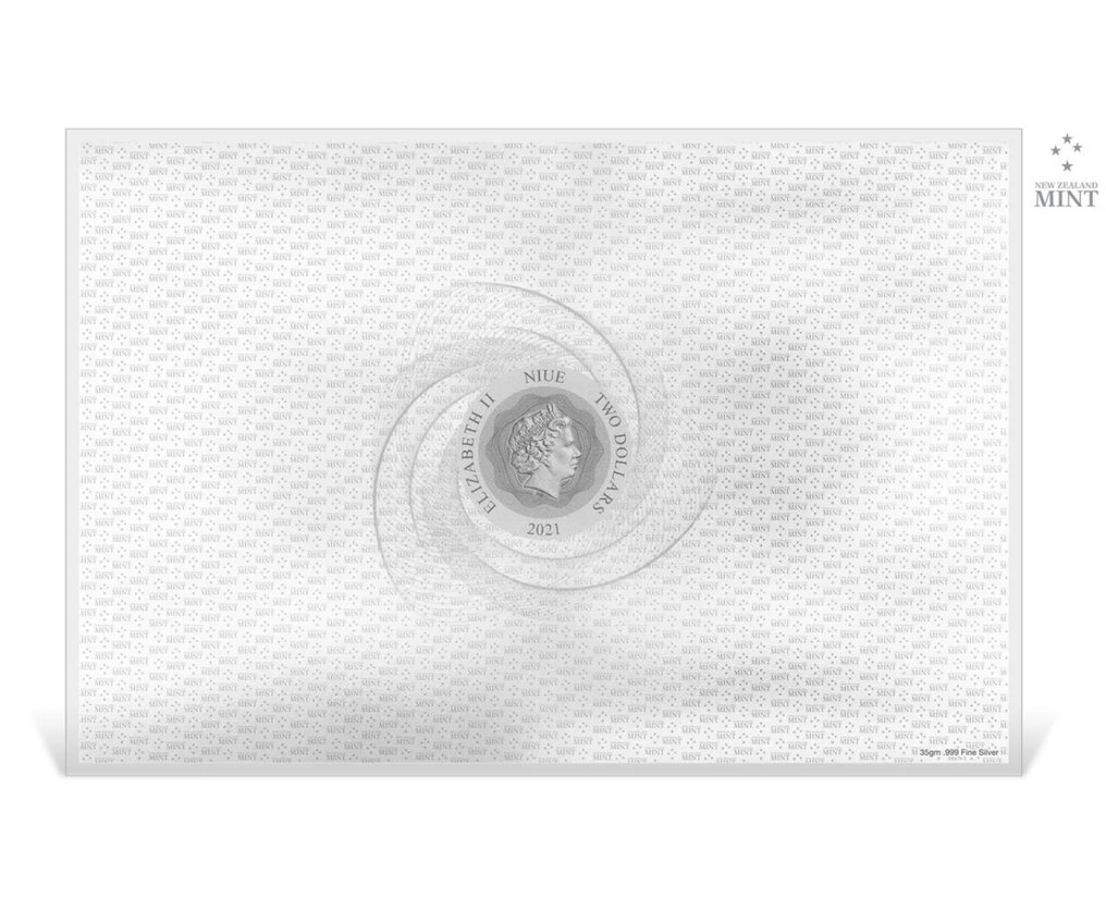 Niue. 2021 Lord of the Rings™ Middle Earth™ Map, 35g (.999) #2.1