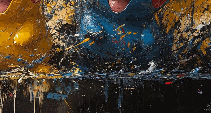 I_KONIQ - HAPPY POKEMON TRICOLOR in a POLLOCK ART #4.3