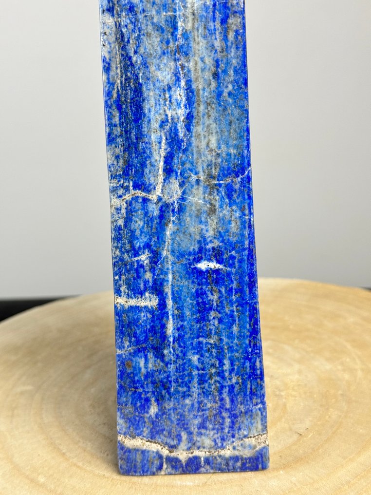 Lapis-lazuli avec pyrite et calcite Obélisque- 1420 g - (1) #3.2