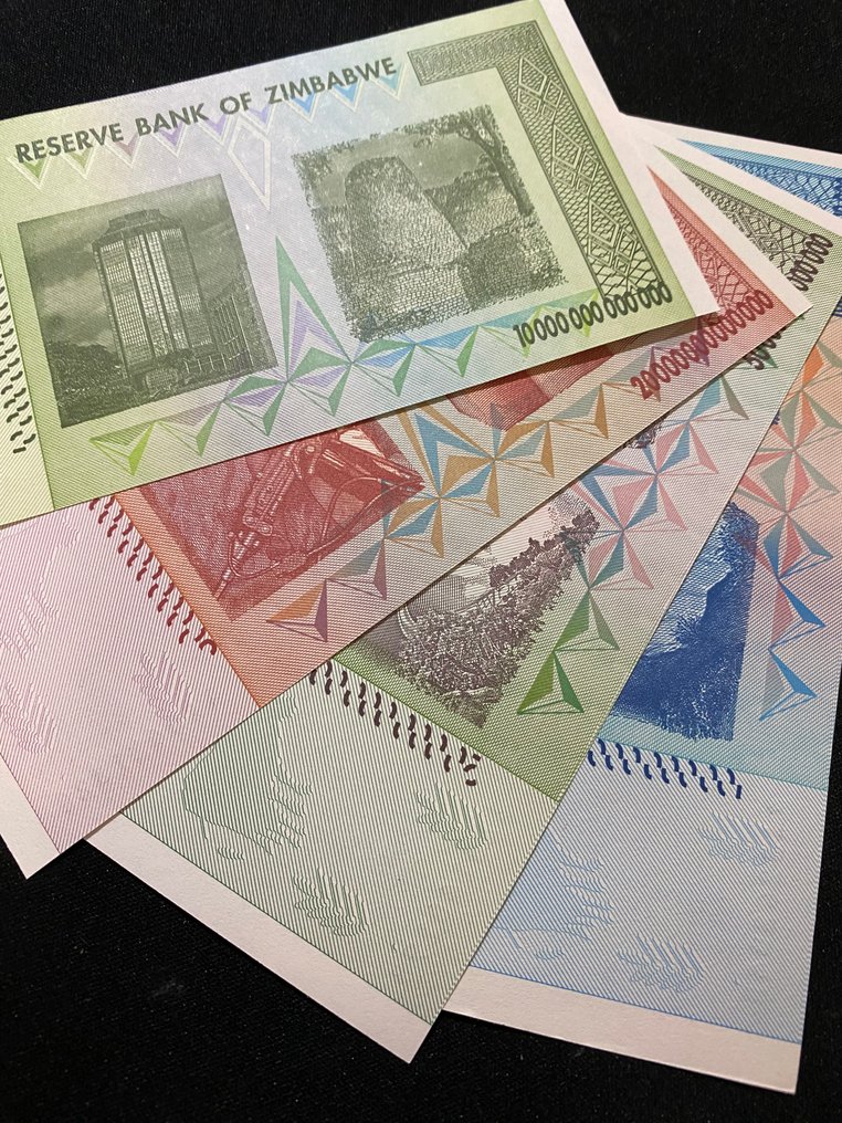 Zimbábue. - 100, 50, 20, 10 trillion Dollars 2008 (Sem preço de reserva) #3.2