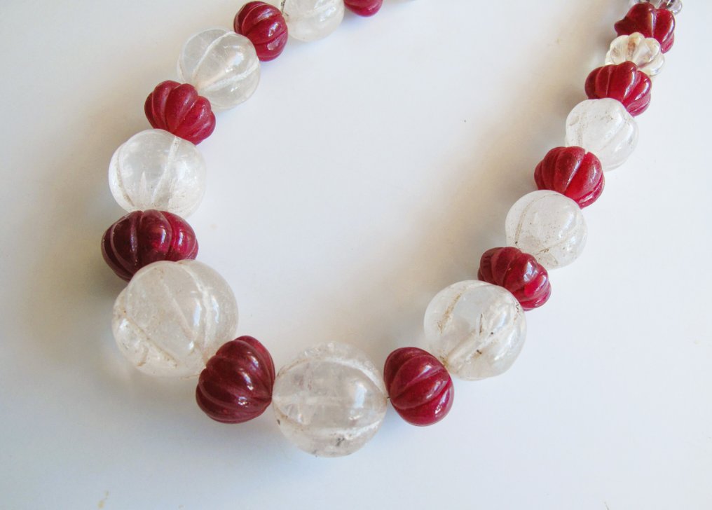 Shaped hard stone beads Necklace Rajasthan Catawiki
