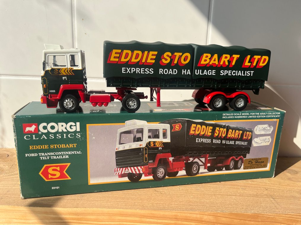 Corgi 1:50 - Miniatura de camião - Ford transcontinental tilt trailer - Eddie Stobart #2.1