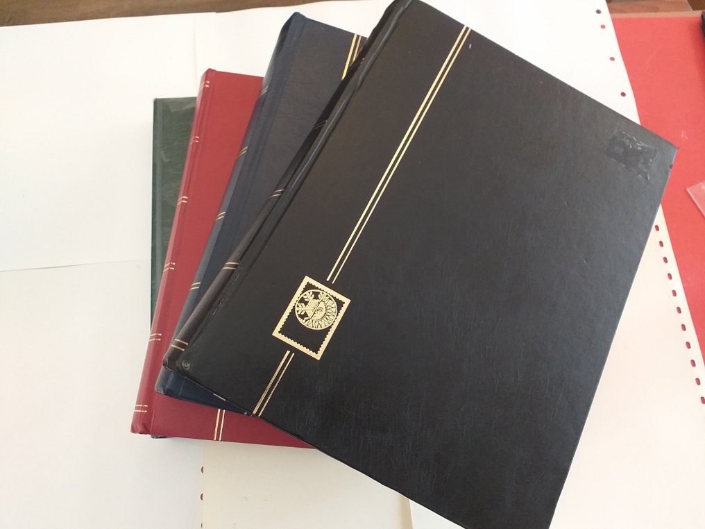 Stock Books  - Used, a set of 4 large 64-page binders from Yvert #1.1