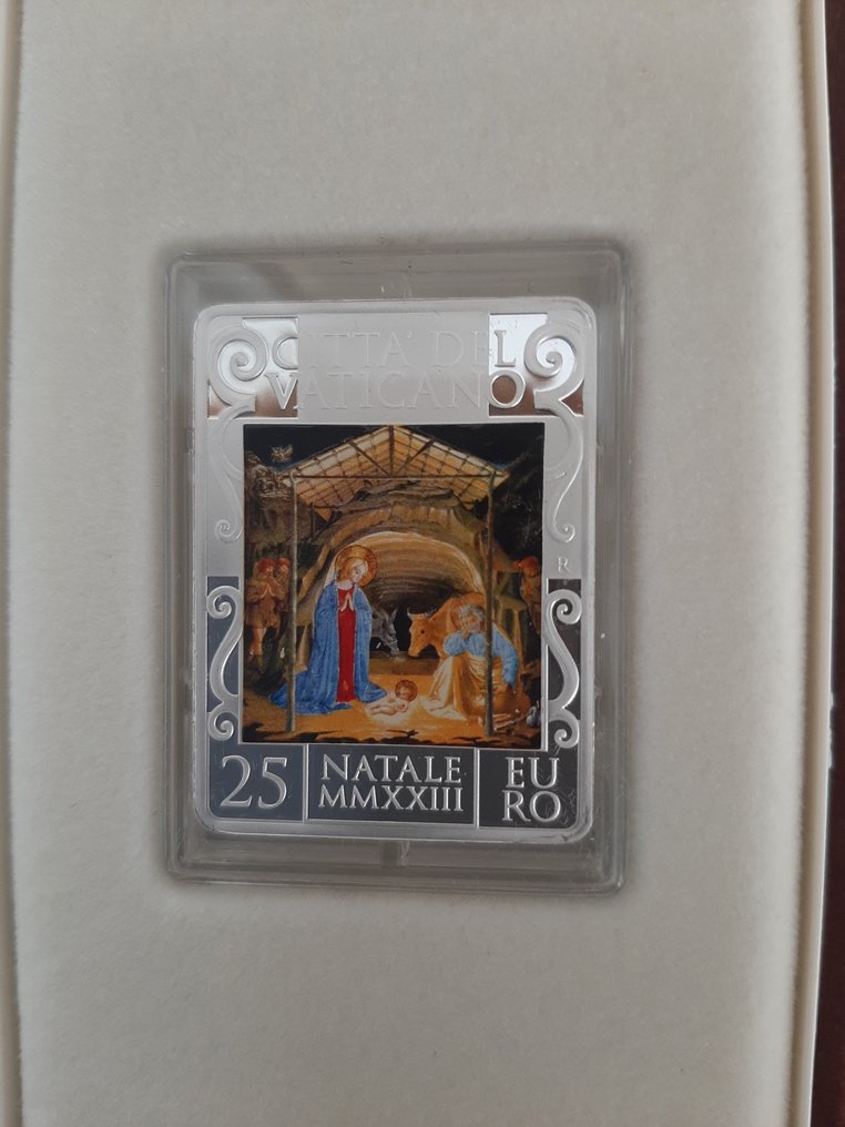 Vaticaan. 25 Euro 2023 "Santo Natale" Proof colorata #1.1