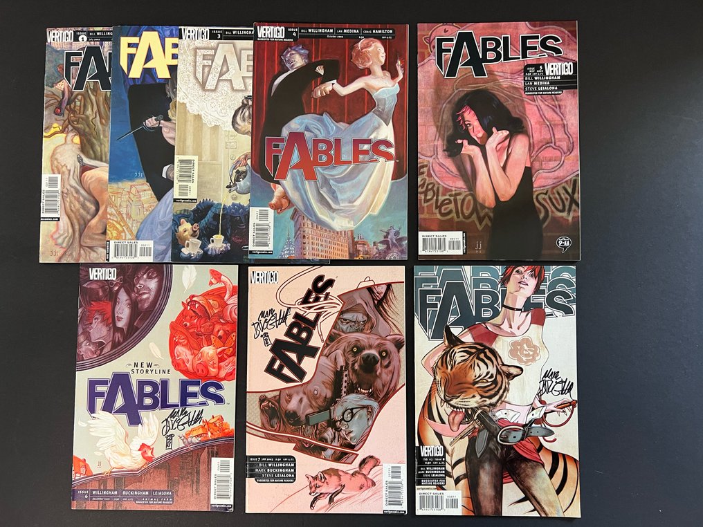 Fables Nummern 1 - 84 - Numbers 6, 7, 8, 9, 10, 14, 15, 16, 17 are signed by Mark Buckingham - mek 1 - 3 (3) - Proposition - 93 Comic - 2002/2009 #2.1