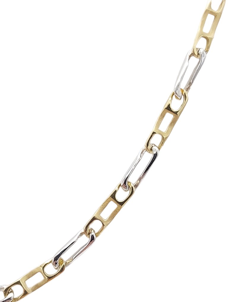 Κολιέ - 18 καράτια Κίτρινο χρυσό, Λευκός χρυσός #1.0