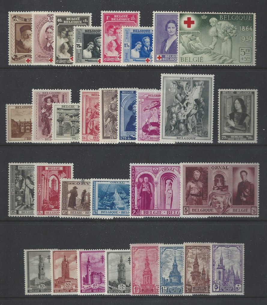 Belgium 1939 - The full year's edition - OBP/COB 496/526 #1.0