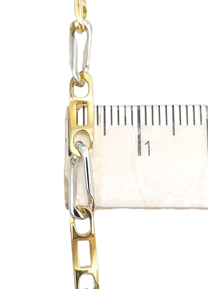 Κολιέ - 18 καράτια Κίτρινο χρυσό, Λευκός χρυσός #3.2