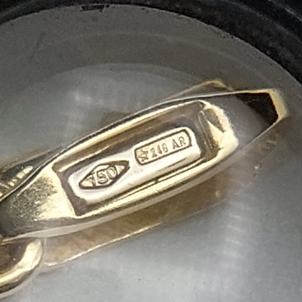 Κολιέ - 18 καράτια Κίτρινο χρυσό, Λευκός χρυσός #2.1