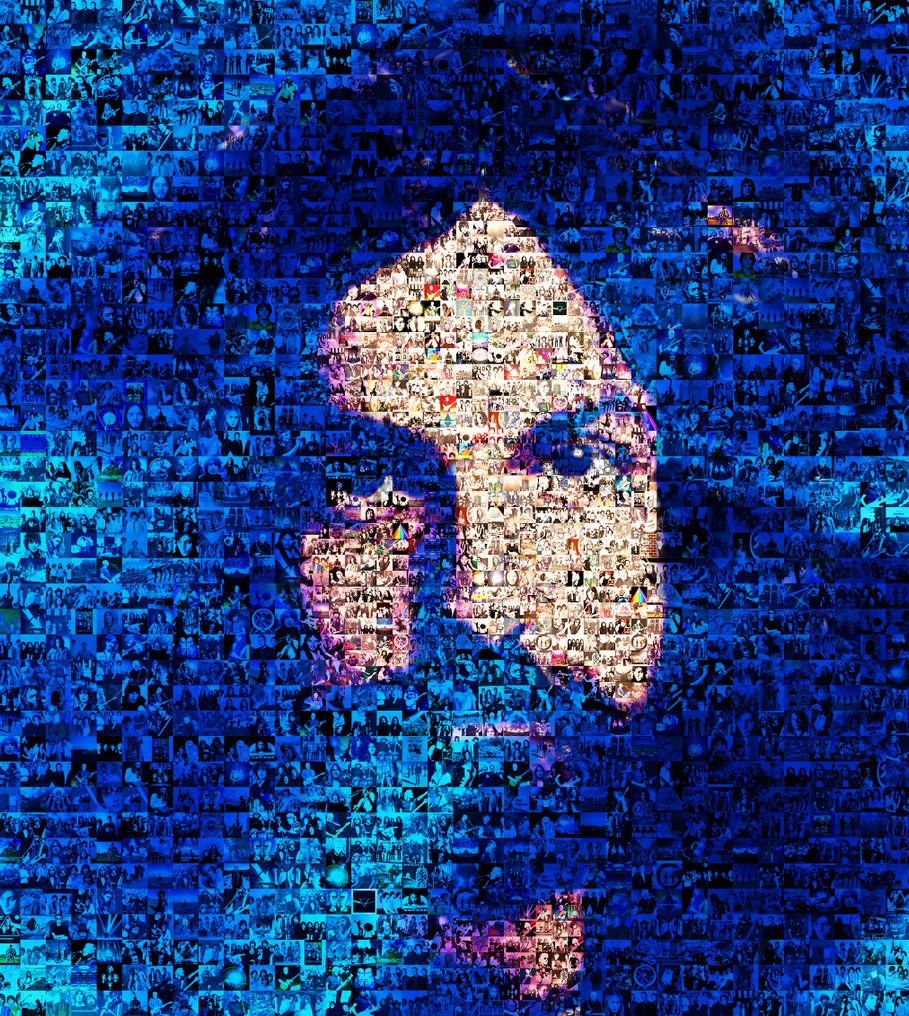 David Law (1967) - Crypto Pink Floyd IV - Format XL 60x60 #3.2