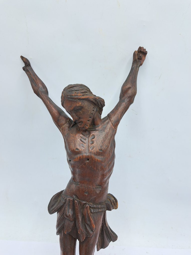 Barokk Feszület - Hársfa - 1850-1900 - Corpus Christi - 27 cm #1.0