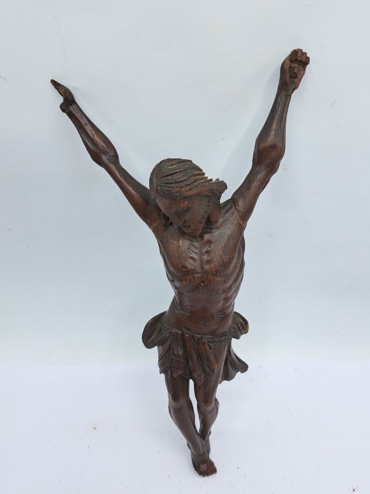Barokk Feszület - Hársfa - 1850-1900 - Corpus Christi - 27 cm #2.1