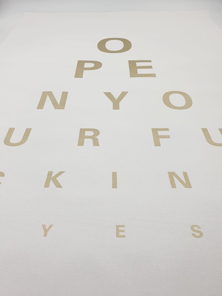 Alex Bucklee (XX-XXI) - NO RESERVE Eye Test Gold On Canvas #2.1