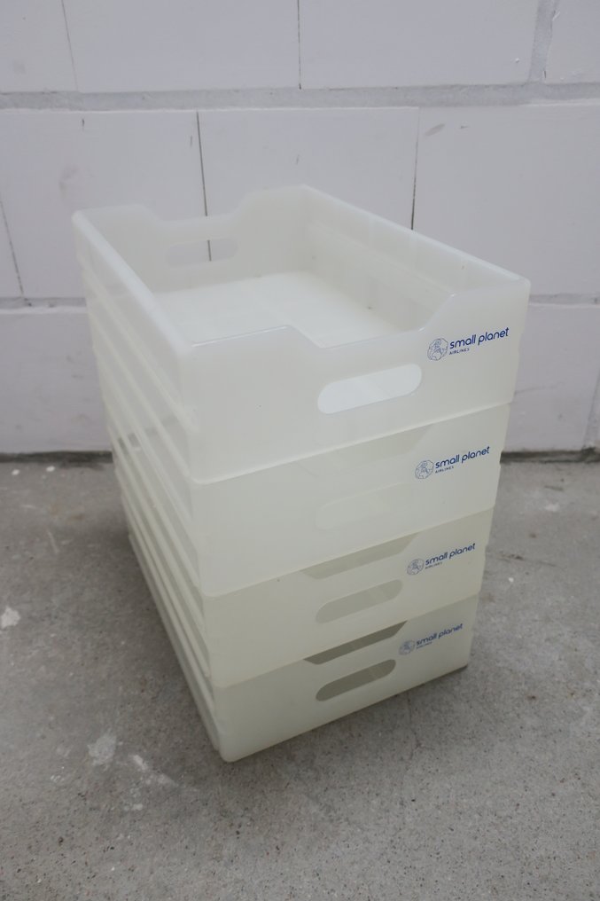 Rack - Plastic - Set of four original airline drawers for Aircraft trolleys. #4.3